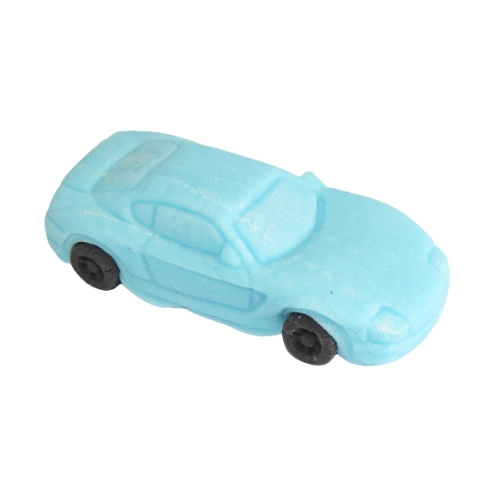 Figurka cukrowa autko niebieskie do dekoracji tortu ozdoby na tort samochód auto